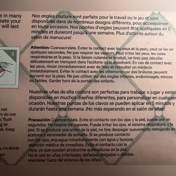 Tips Beauty | Couture medium/long Acrylic Press On Nails, 3-pack - Picture 2 of 6